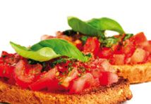 Bruschetta con pomodori 