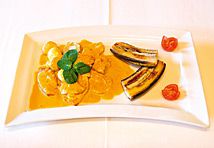 Geschnetzeltes in Curry Sauce